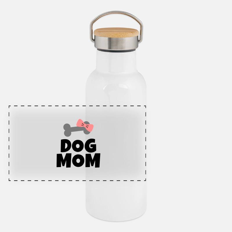 Dog Mom Panoramic Thermal Bottle with Bamboo Lid