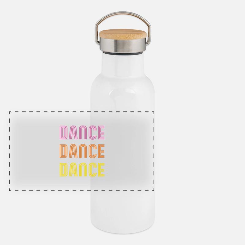 Tanzen Panorama Thermosflasche mit Bambusdeckel
