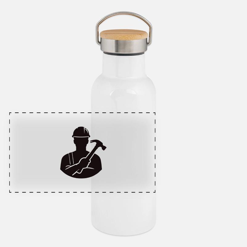 artisan Gourde isotherme avec bouchon en bambou