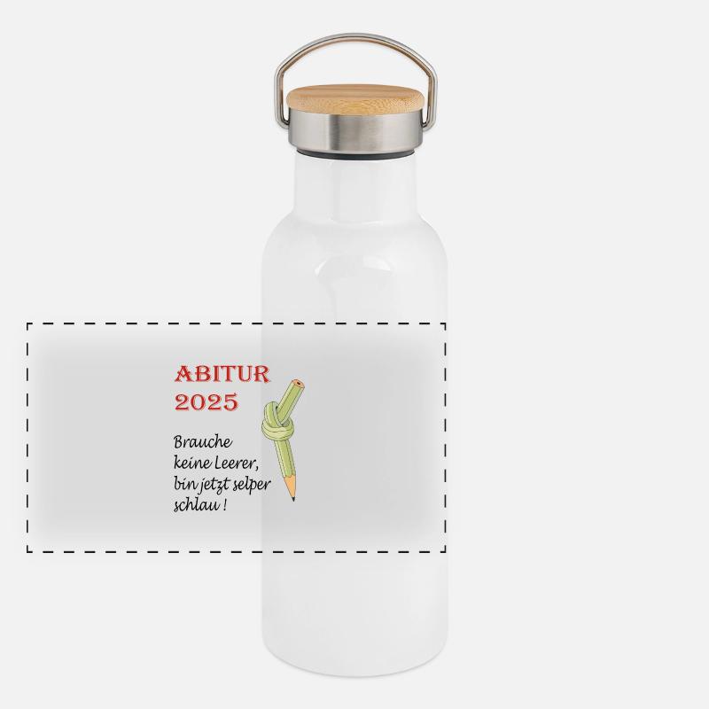 ABITUR 2025 Panoramic Thermal Bottle with Bamboo Lid