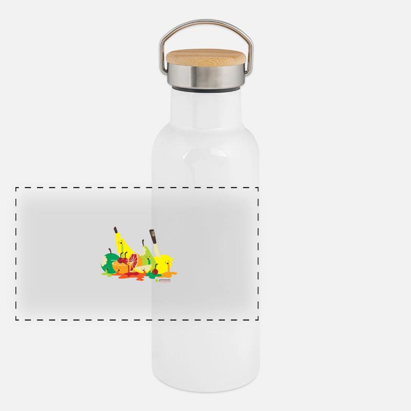 fruit assassiné Gourde isotherme avec bouchon en bambou