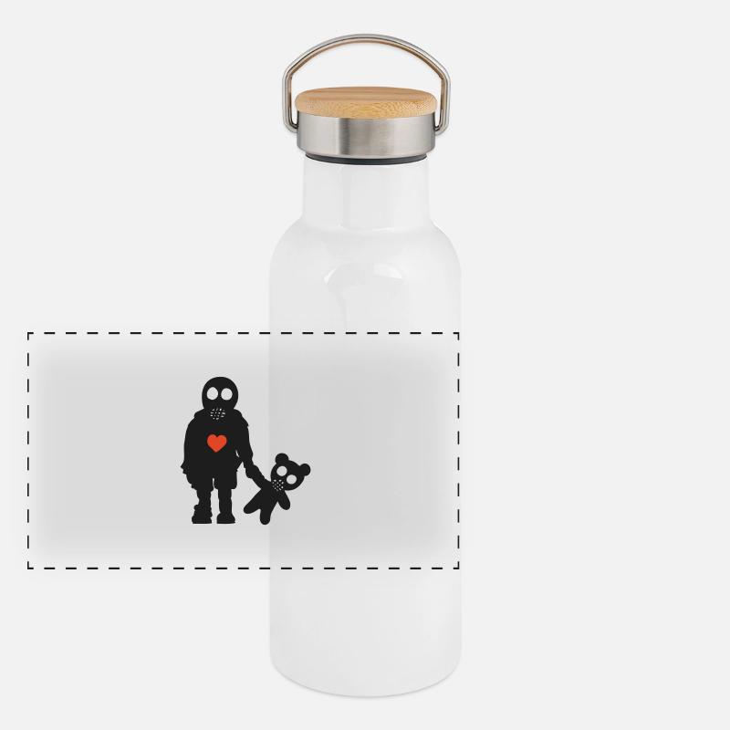 eddi pooh (D) Panorama Thermosflasche mit Bambusdeckel