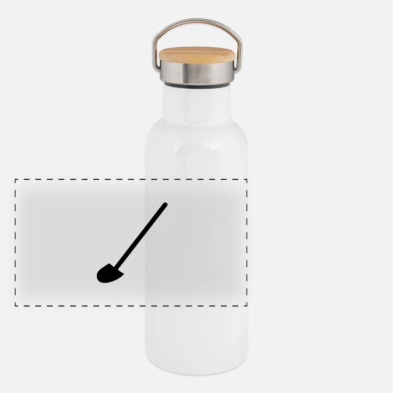 Schaufel Panorama Thermosflasche mit Bambusdeckel