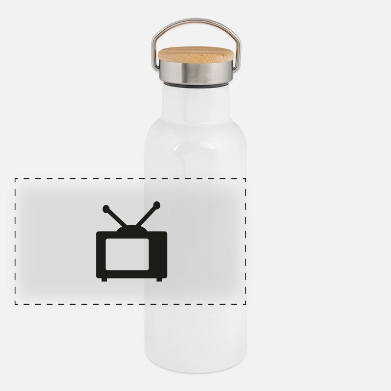 fernseh Panorama Thermosflasche mit Bambusdeckel
