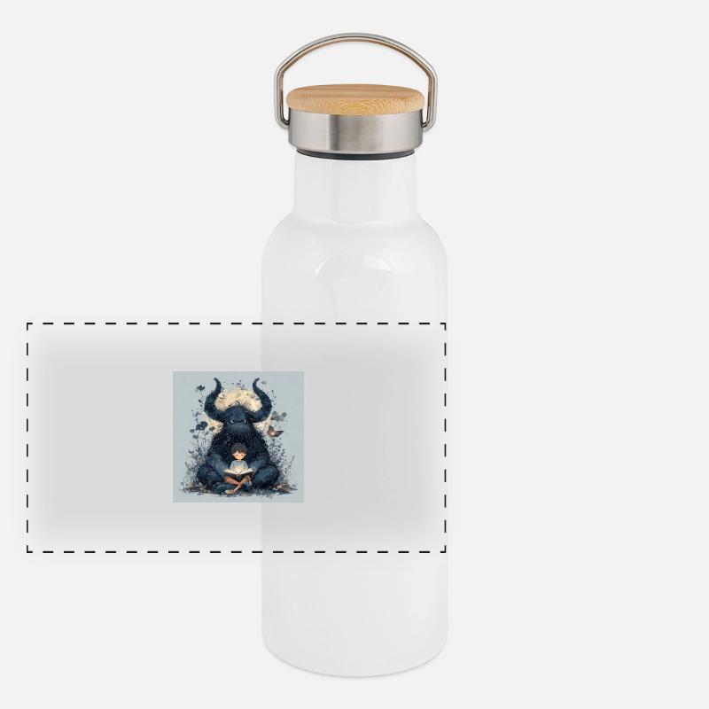 Do not disturb! Panoramic Thermal Bottle with Bamboo Lid