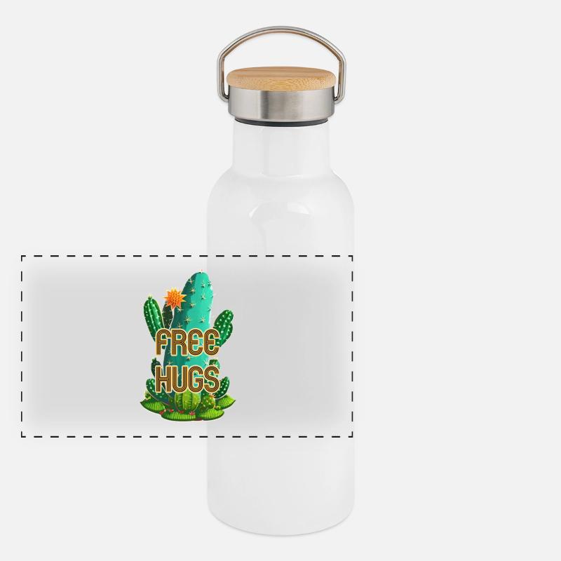 Câlins gratuits - Câlins pour Umme - Cactus Gourde isotherme avec bouchon en bambou