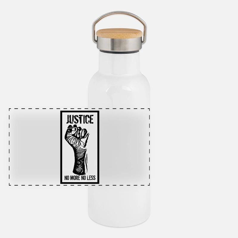 JUSTICE Panoramic Thermal Bottle with Bamboo Lid