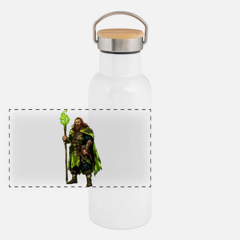 Guerrier viking Gourde isotherme avec bouchon en bambou