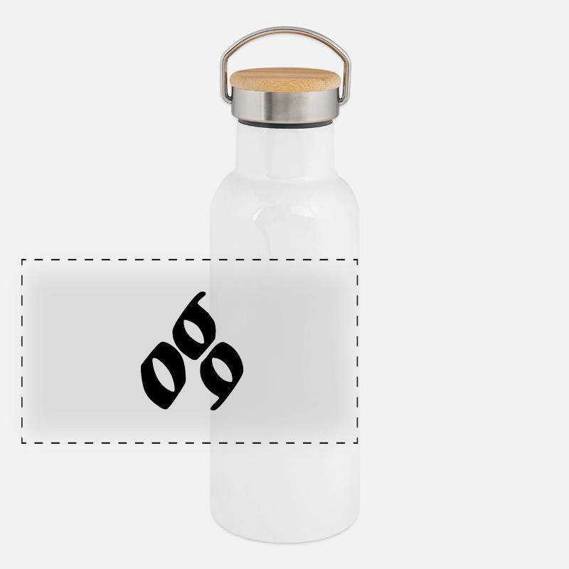 069 Soutien Gourde isotherme avec bouchon en bambou