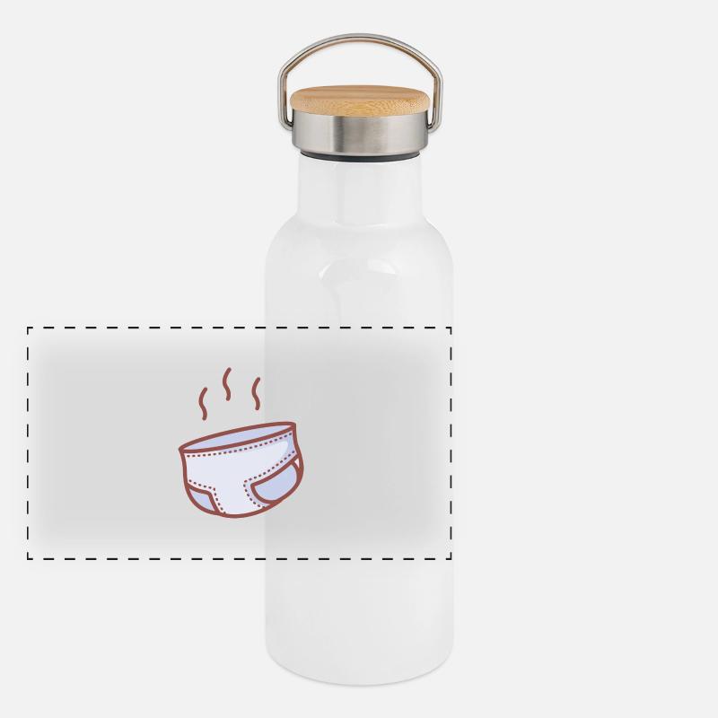 Windel Panorama Thermosflasche mit Bambusdeckel