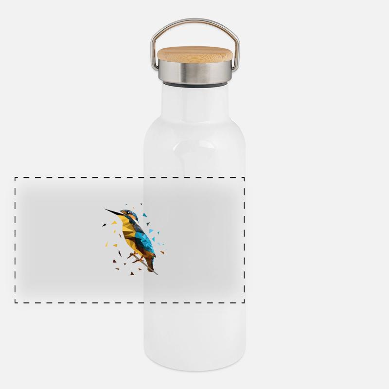 martin-pêcheur Gourde isotherme avec bouchon en bambou