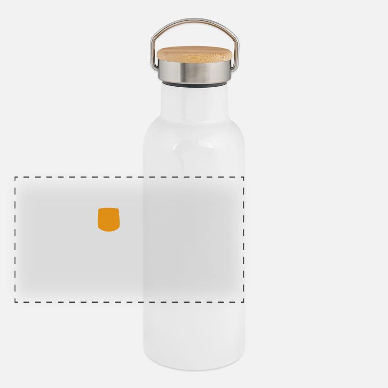 beer Panorama Thermosflasche mit Bambusdeckel