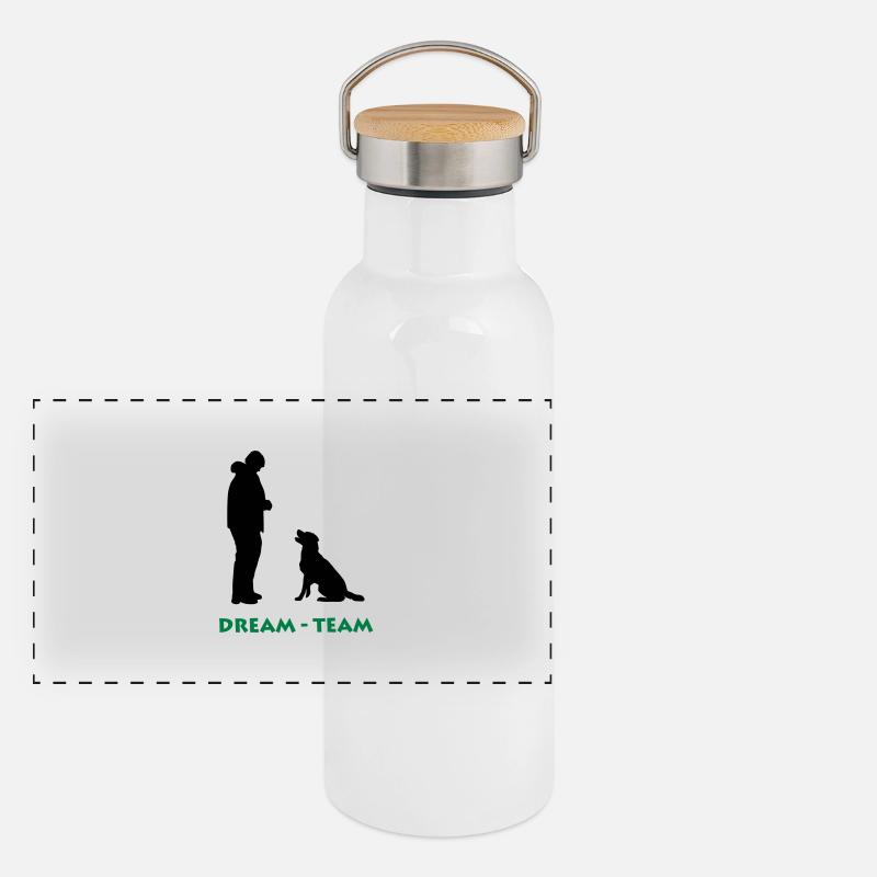 Dream-Tream Panorama Thermosflasche mit Bambusdeckel