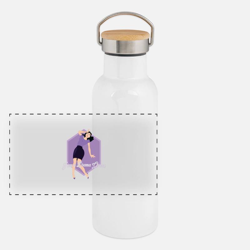 Drama Queen Panoramic Thermal Bottle with Bamboo Lid