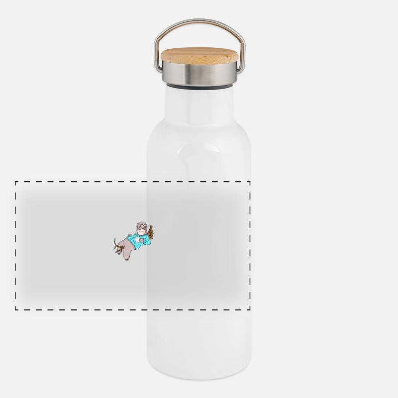 Neffe Onkel Geschenk Panorama Thermosflasche mit Bambusdeckel