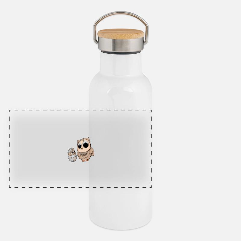 Father's Day Gift - Our First Father's Day Panoramic Thermal Bottle with Bamboo Lid