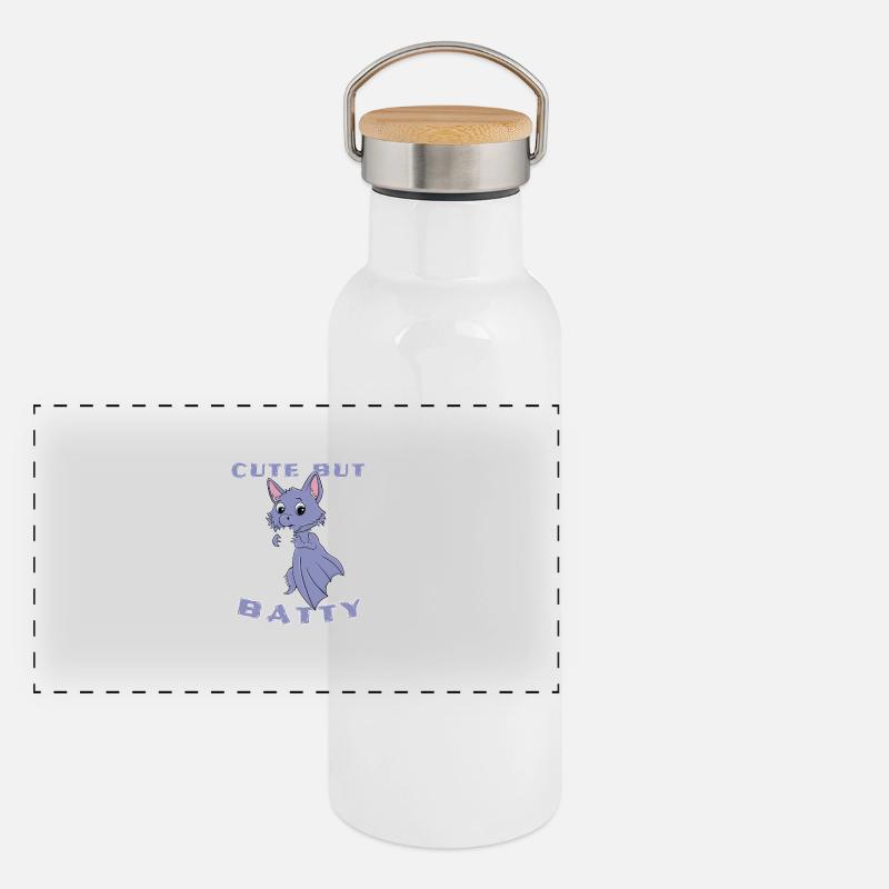 Chauve-souris douce Gourde isotherme avec bouchon en bambou