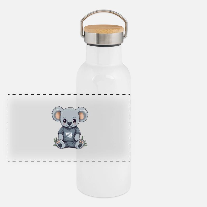 koala mignon Gourde isotherme avec bouchon en bambou