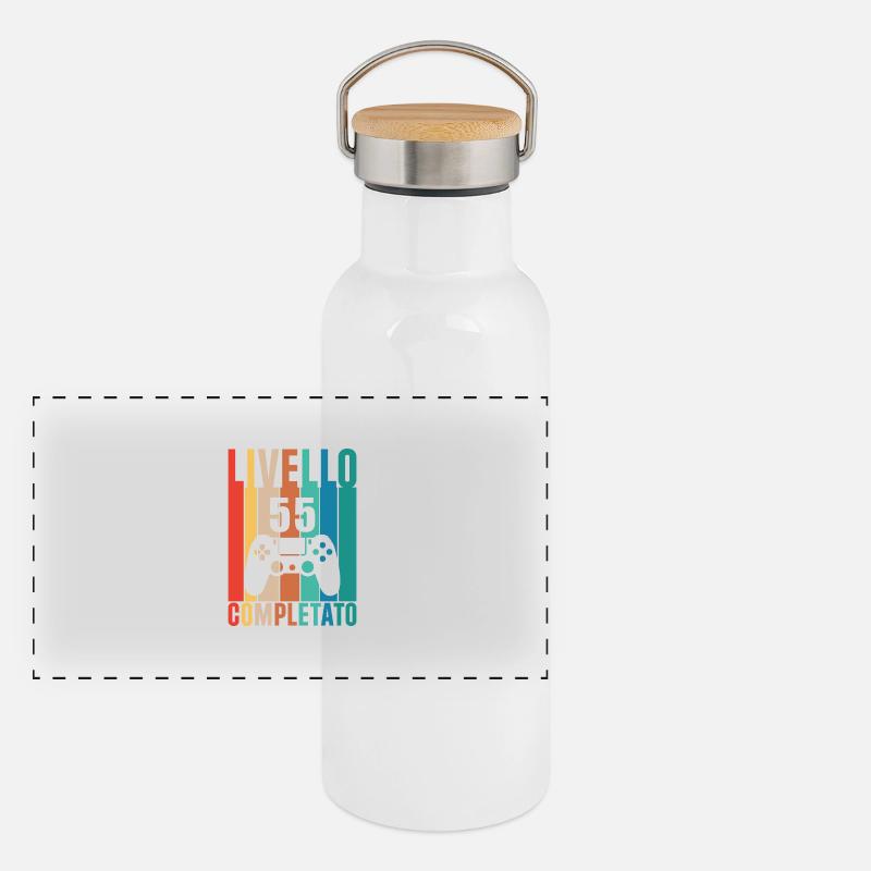 Niveau 55 Gourde isotherme avec bouchon en bambou