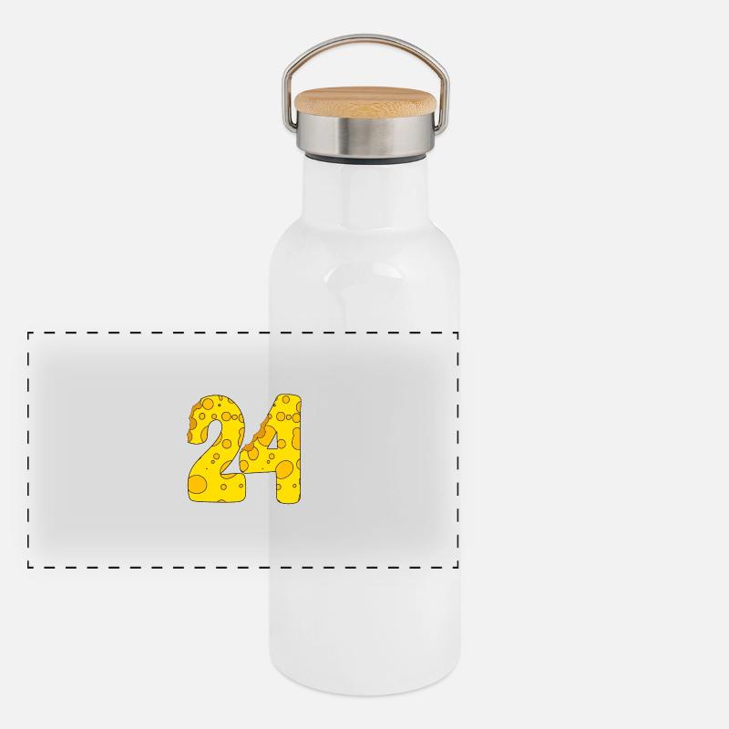 24 years old Lustig Käse Panoramic Thermal Bottle with Bamboo Lid