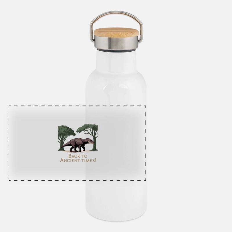 BACK TO ANCIENT TIMES Panoramic Thermal Bottle with Bamboo Lid