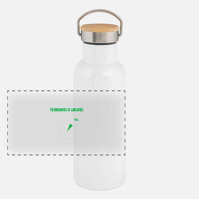 Codeur Programmeur Vais-je parler de Citation drôle Hum Gourde isotherme avec bouchon en bambou