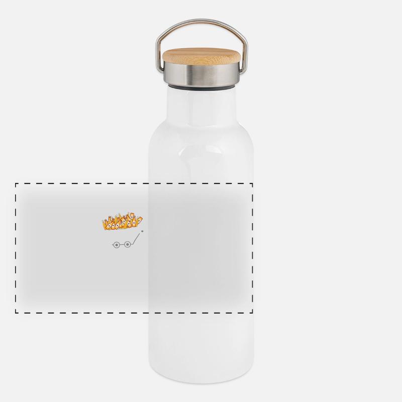 Spaß Party Fun Party Panoramic Thermal Bottle with Bamboo Lid