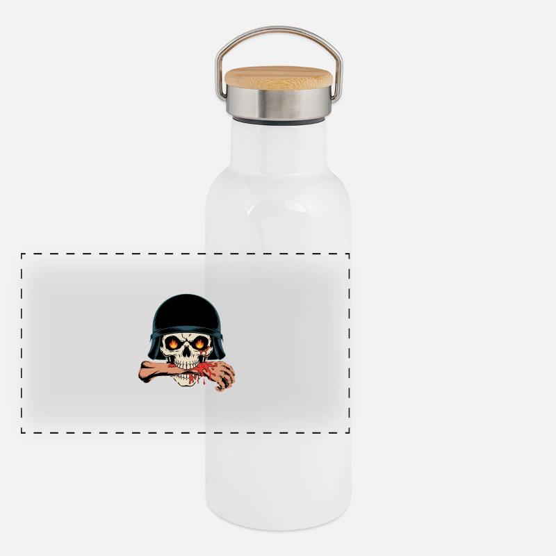 SKULL Panoramic Thermal Bottle with Bamboo Lid