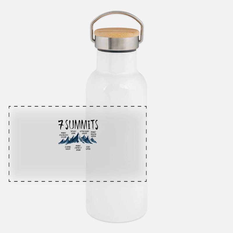 Seven Summits Panoramic Thermal Bottle with Bamboo Lid