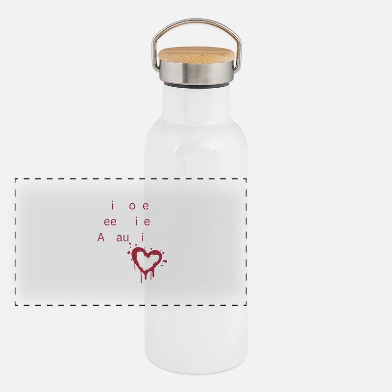 This Love Feels Like a Haunting Shirt - Romantic Panoramic Thermal Bottle with Bamboo Lid