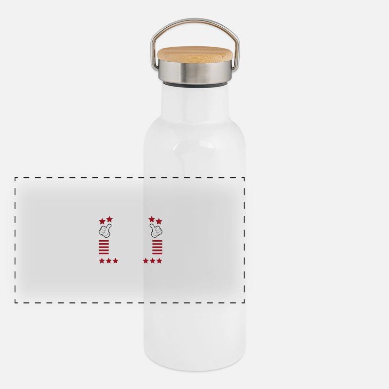 Cool Aunt Style Panoramic Thermal Bottle with Bamboo Lid