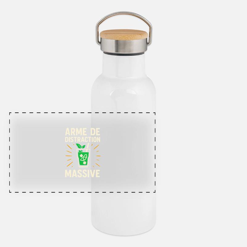 Arme de Distraction Massive Mojito Gourde isotherme avec bouchon en bambou