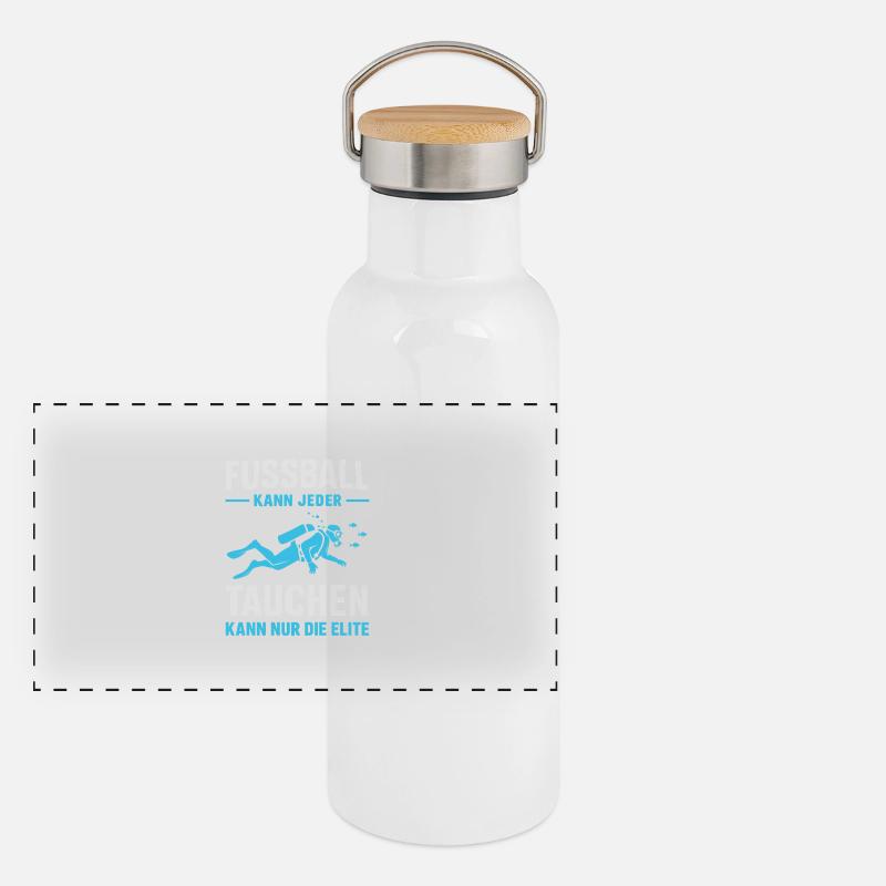La plongée réservée à l’élite Gourde isotherme avec bouchon en bambou