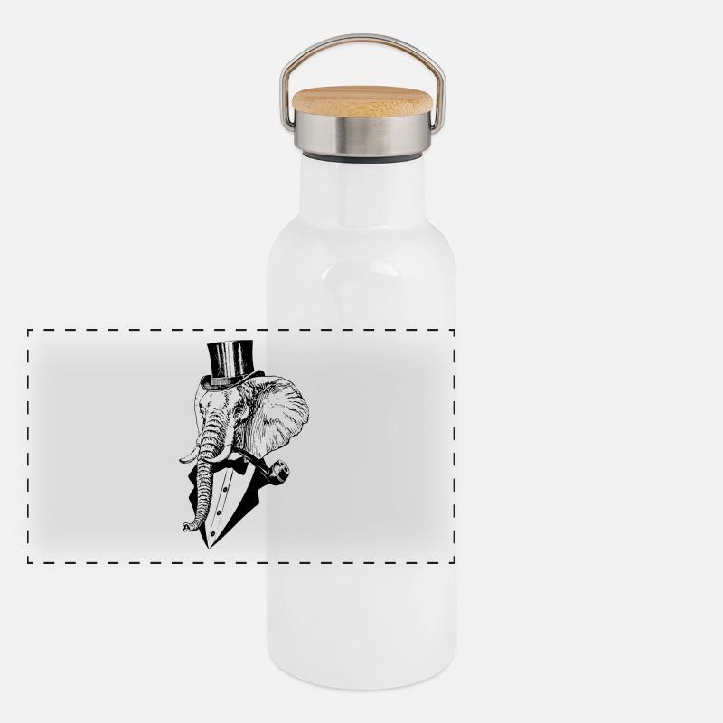like a sir elephant Panoramic Thermal Bottle with Bamboo Lid