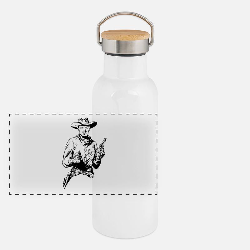 cowboy Panoramic Thermal Bottle with Bamboo Lid