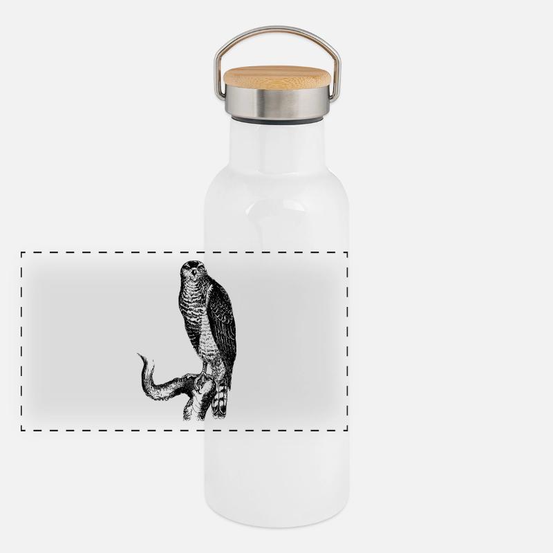hawk Panoramic Thermal Bottle with Bamboo Lid