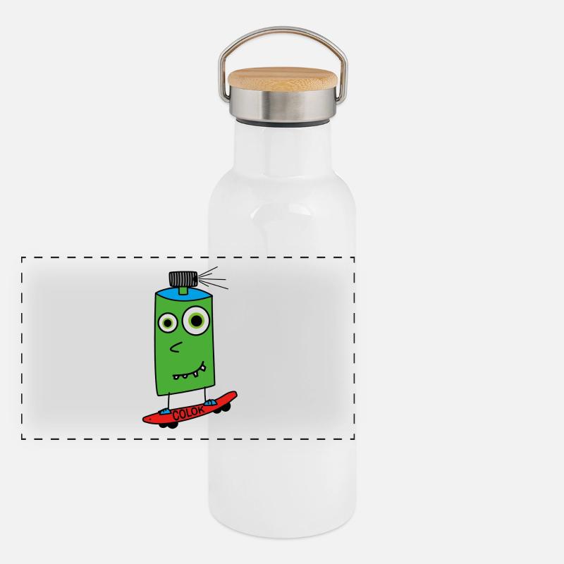 Conseil pulvérisateur Gourde isotherme avec bouchon en bambou
