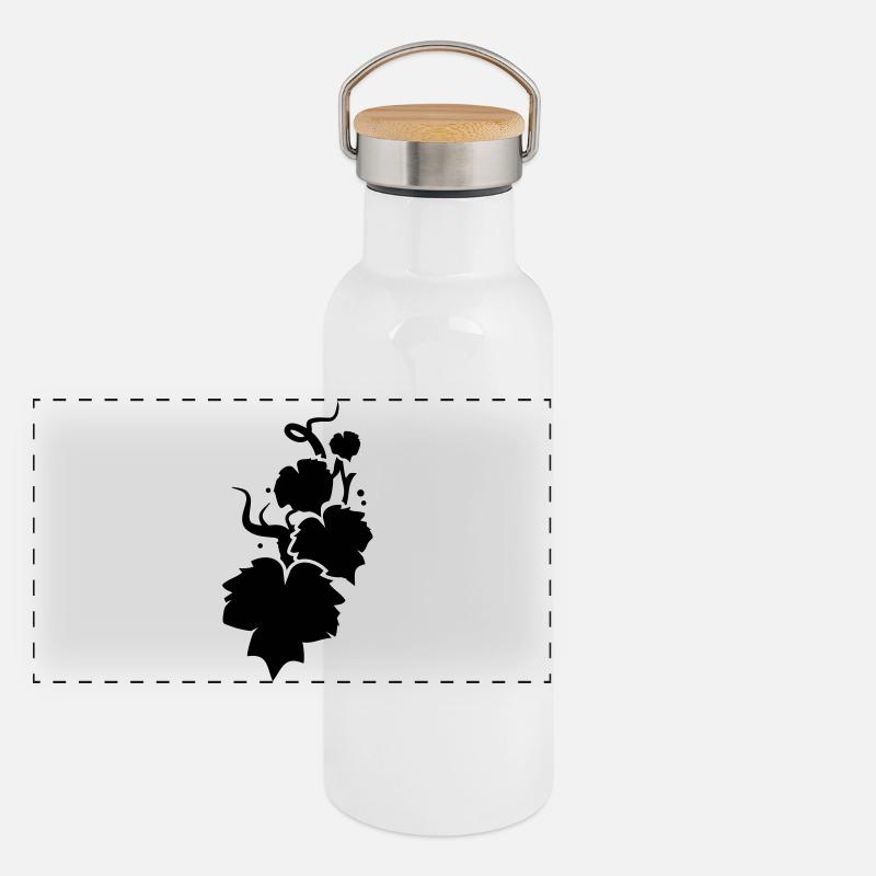 Panorama Thermosflasche mit Bambusdeckel