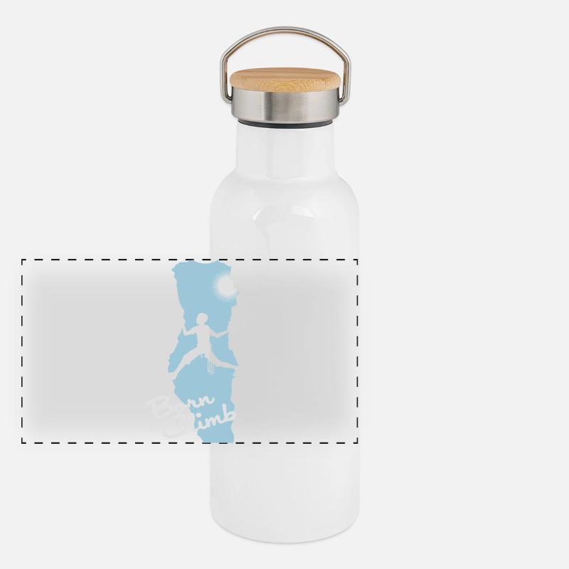 Escalade flex Gourde isotherme avec bouchon en bambou