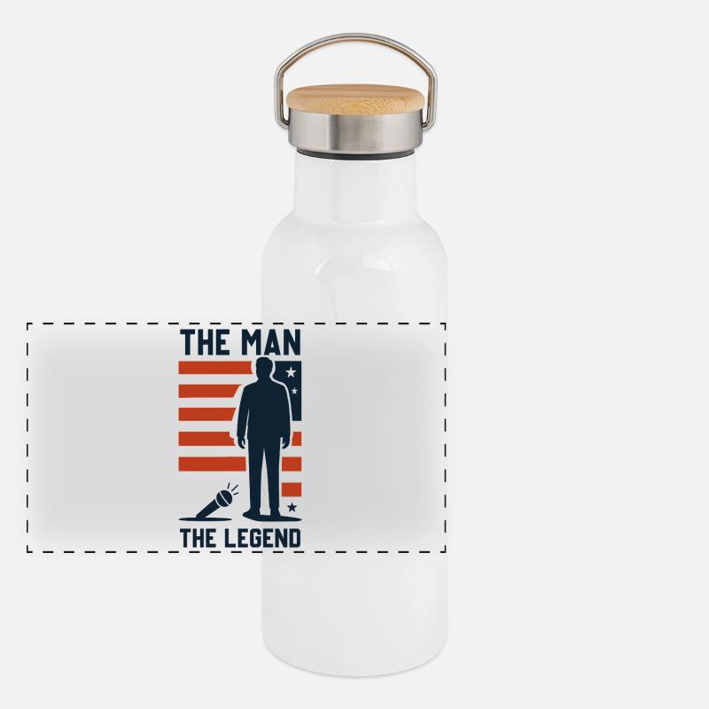 Der Mann – Die Legende Panorama Thermosflasche mit Bambusdeckel