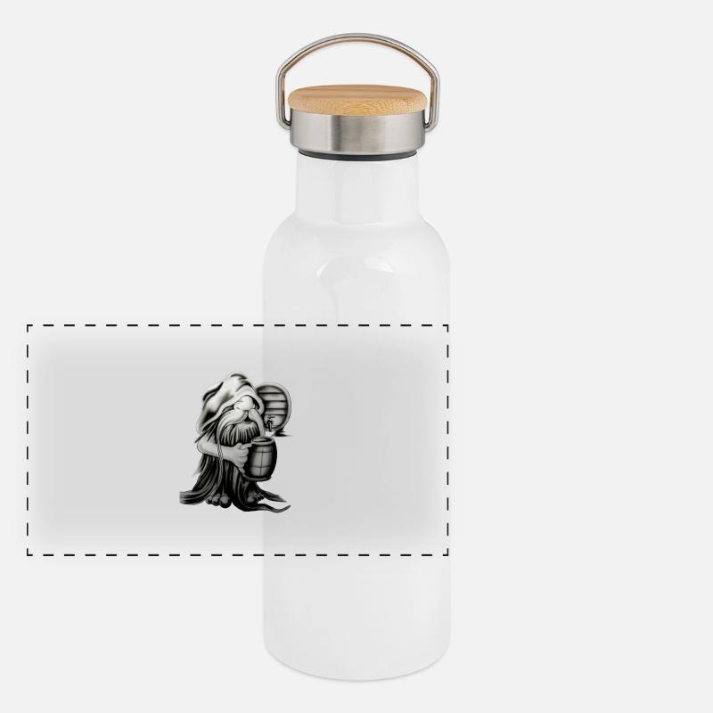 Panorama Thermosflasche mit Bambusdeckel