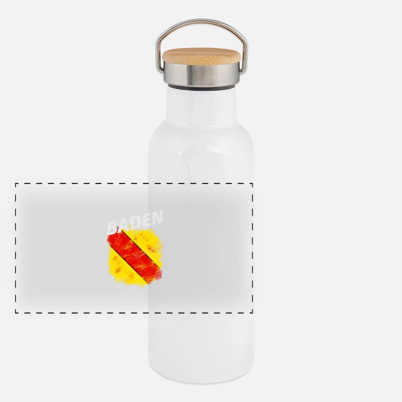 Baden Panorama Thermosflasche mit Bambusdeckel