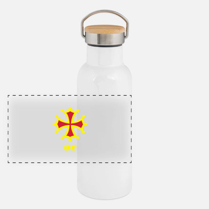 OC Panorama Thermosflasche mit Bambusdeckel