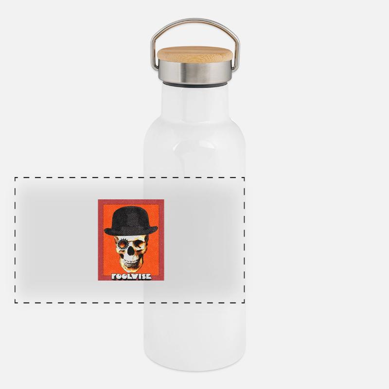 orangeskull Panoramic Thermal Bottle with Bamboo Lid