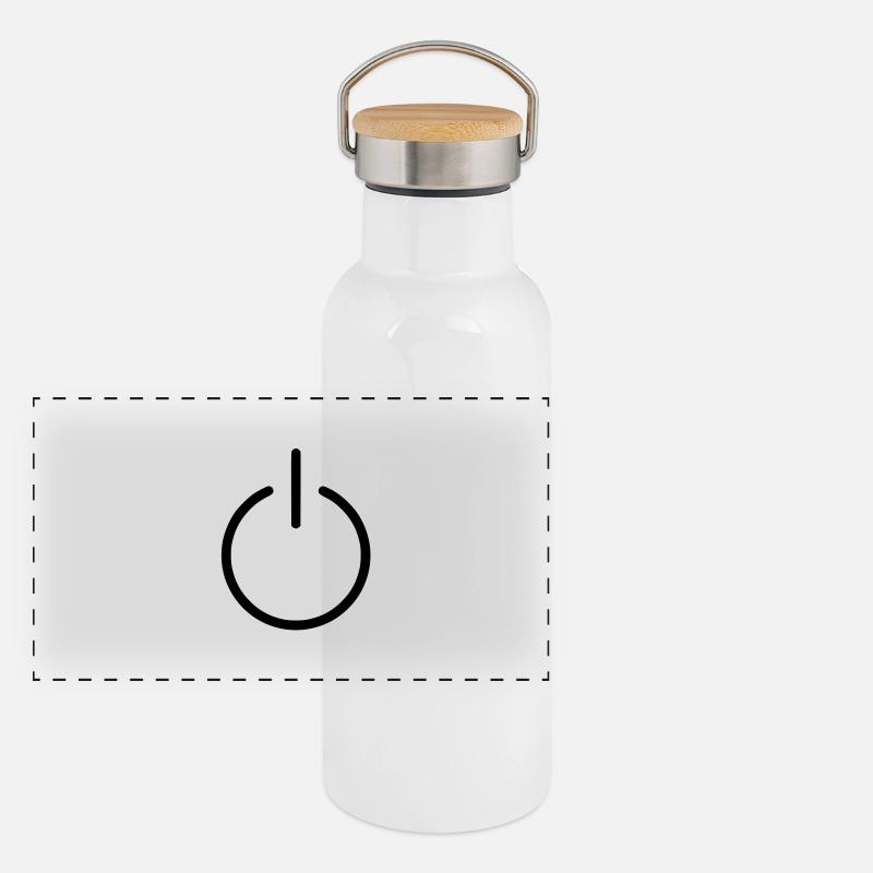 power Gourde isotherme avec bouchon en bambou