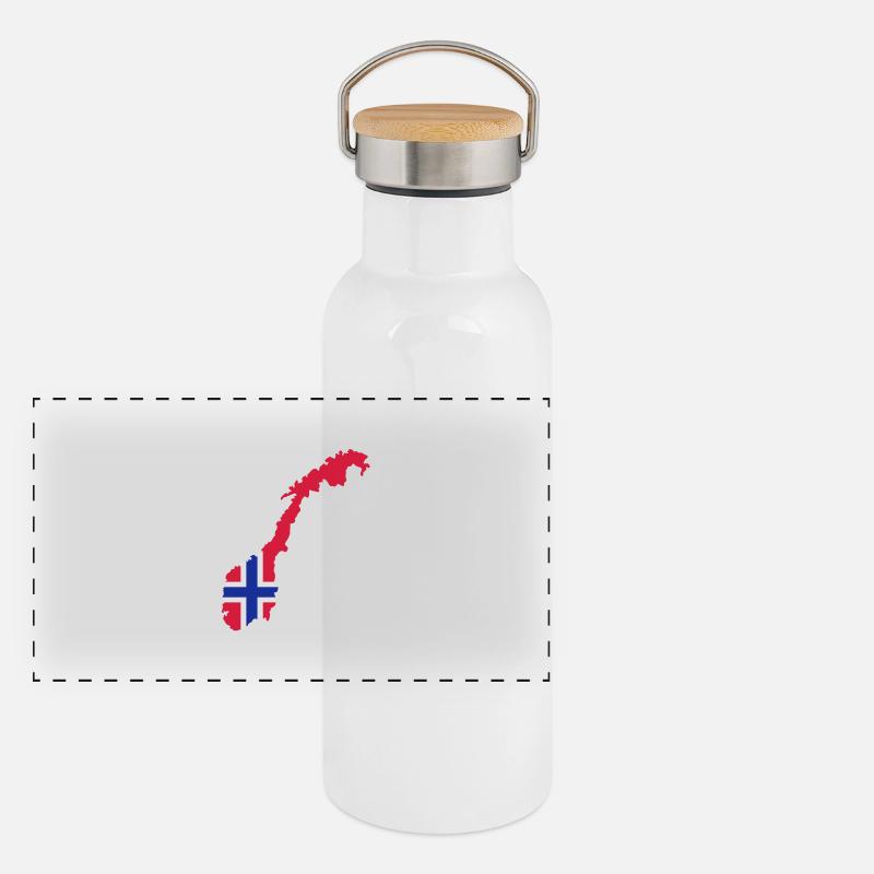Norway Panoramic Thermal Bottle with Bamboo Lid
