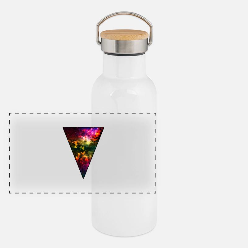 Hipster Univers Gourde isotherme avec bouchon en bambou