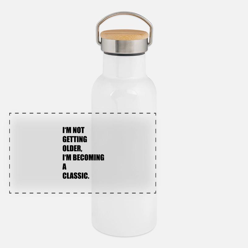 Geburtstag Panorama Thermosflasche mit Bambusdeckel