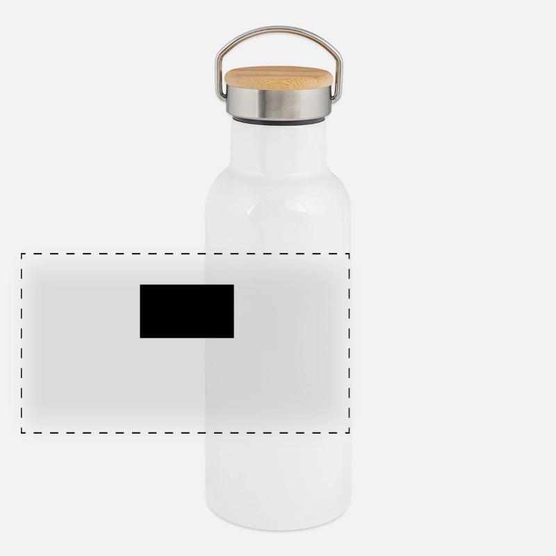 Panorama Thermosflasche mit Bambusdeckel
