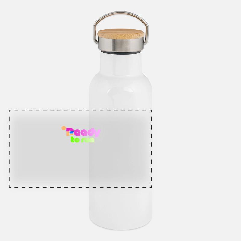 Ready To Run - Starting Block Runner Marathon Panoramic Thermal Bottle with Bamboo Lid